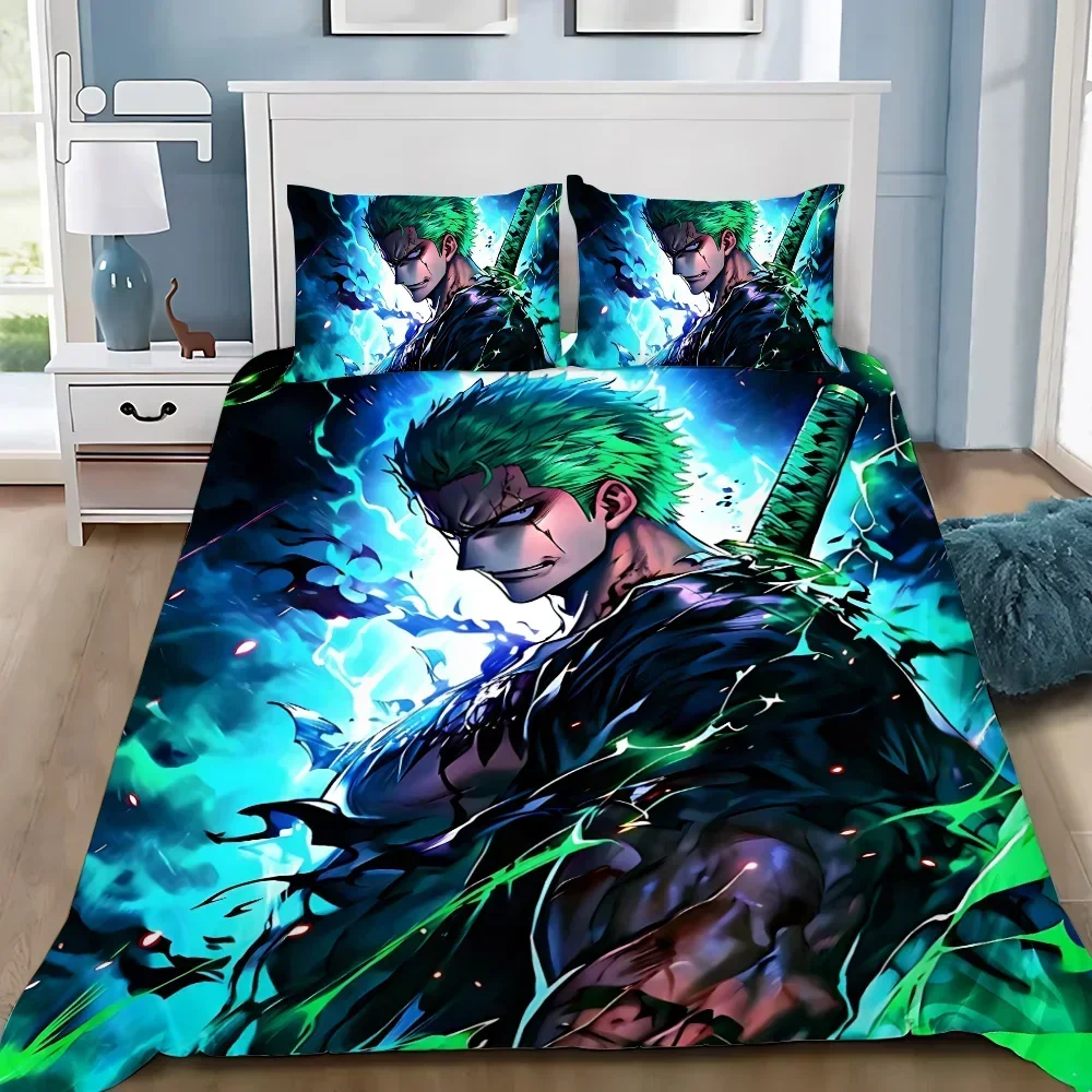 Duvet Cover Pillowcase Bedding Set Anime For O-Ones Pieces Adult Boy Girl Bedroom Decoration Children Single Double Large Size