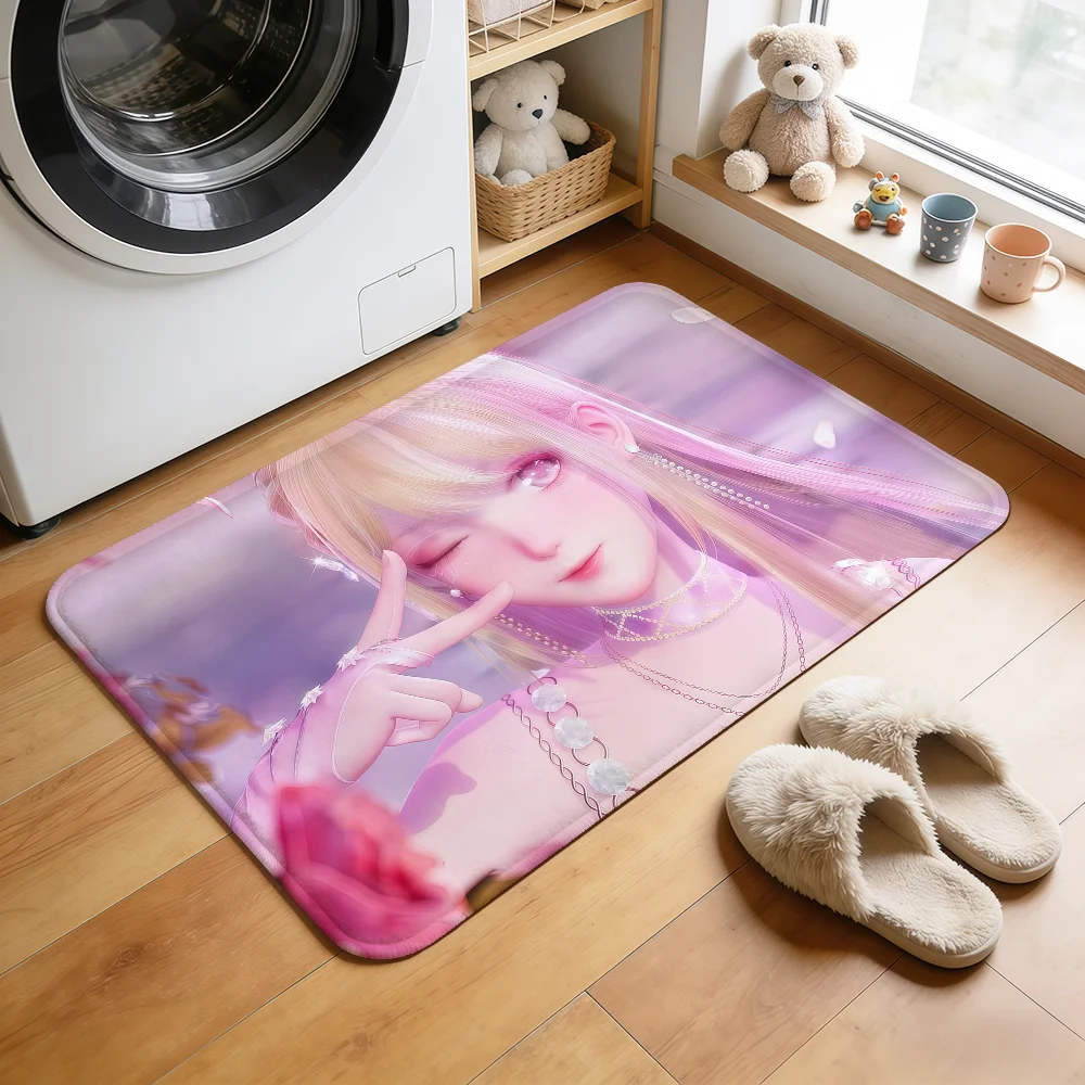 cute singing Infinity Nikki Door Mat hogar Bedside Rug Kitchen Bath Floor Mat Hallway Balcony Carpet Entrance Doormat Decor Home