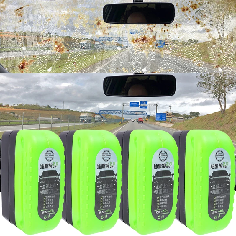 Opgewaardeerd Model Auto Voor Glas Zijruit Spiegel Reiniging Coating Veeg Auto Glas Olie Film Verwijderen Reinigingsborstel