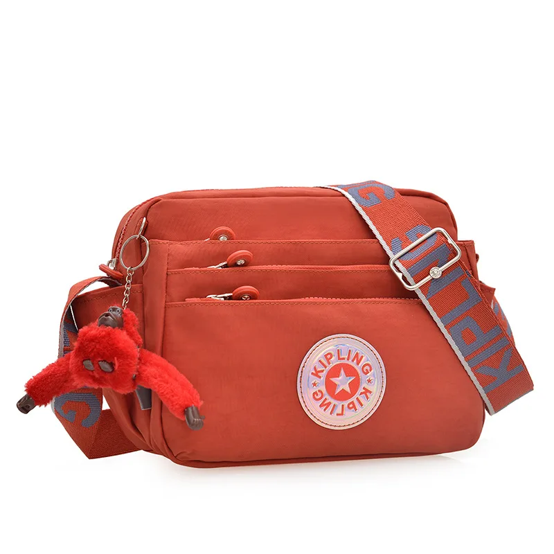 Trendy Women's Lightweight Crossbody Backpack - Spring-Summer, Multi-Zipper, Large-Capacity, Waterproof Shoulder Bag