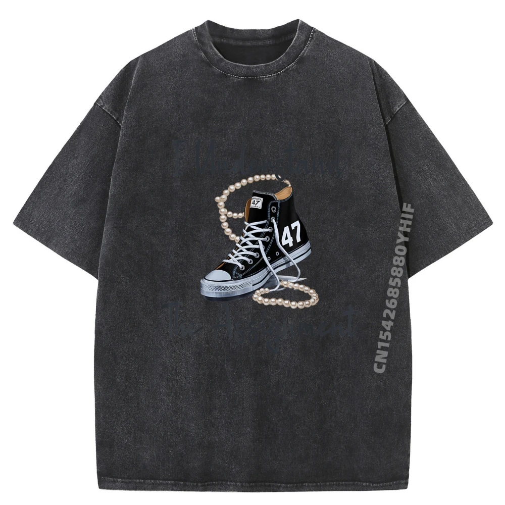 

Я понимаю патроны и жемчуга, выборы 2025, футболка большого размера, хлопковые удобные винтажные потертые рубашки