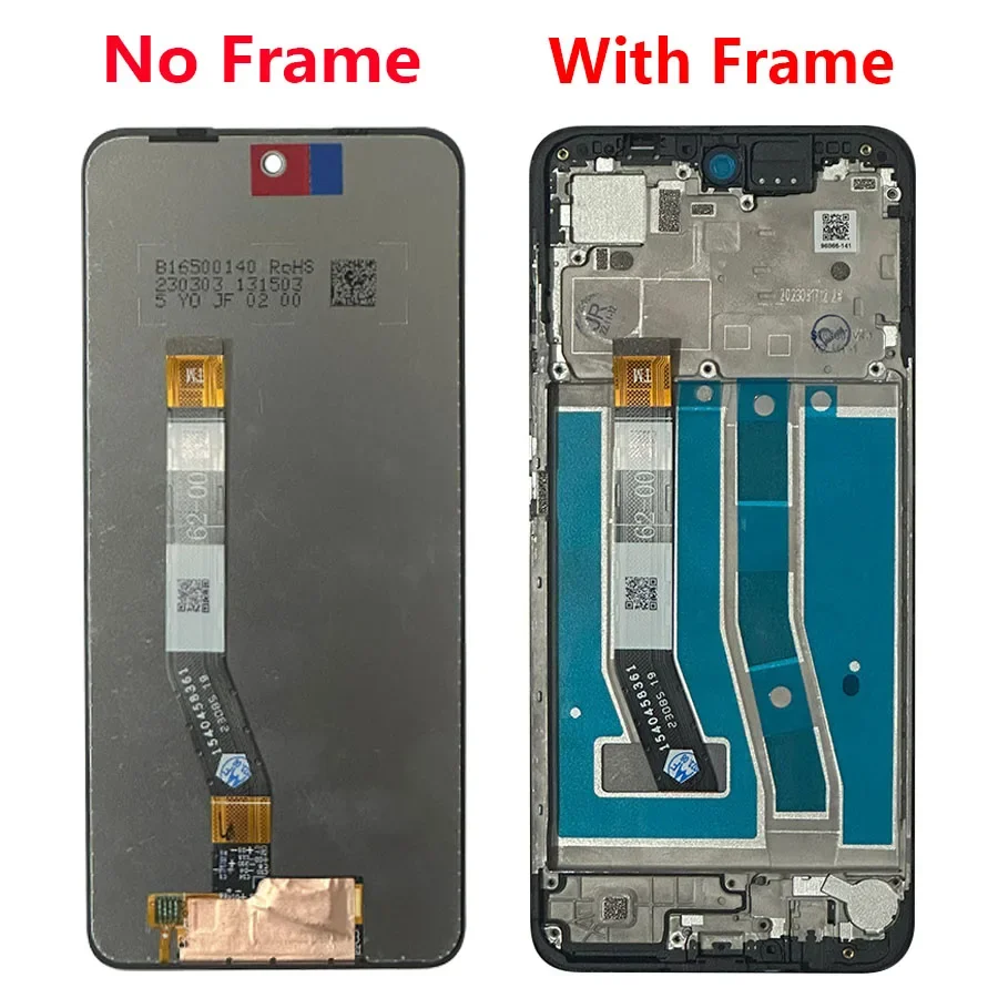 6.5“ Screen For Motorola Moto G64 LCD Display with frame + Touch Panel Digitizer Assembly Replacement Parts For Moto G64 Screen