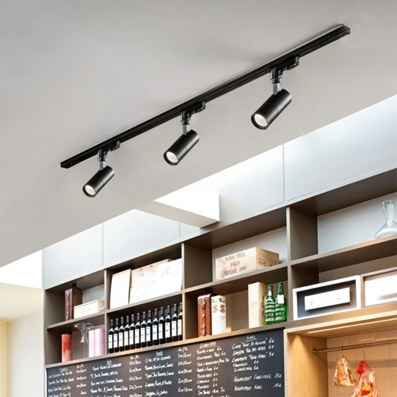 

Led Track Light COB Spotlight Ceiling Track Lamps 30W 20W Track Rail Home Bedroom Store Living Room Kitchen Rail Lighting