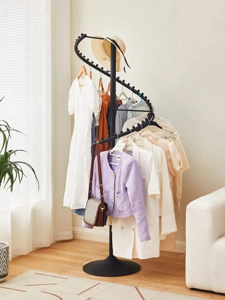 Creative vertical hanger floor-to-ceiling bedroom rotating hanger multi-clothes rack storage rack