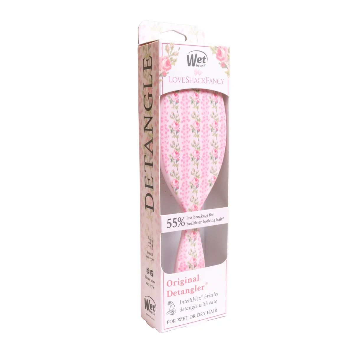 

LoveShackFancy x Target – WetBrush Blooming Heirloom Original Detangler Brush Strawberry Macaroon