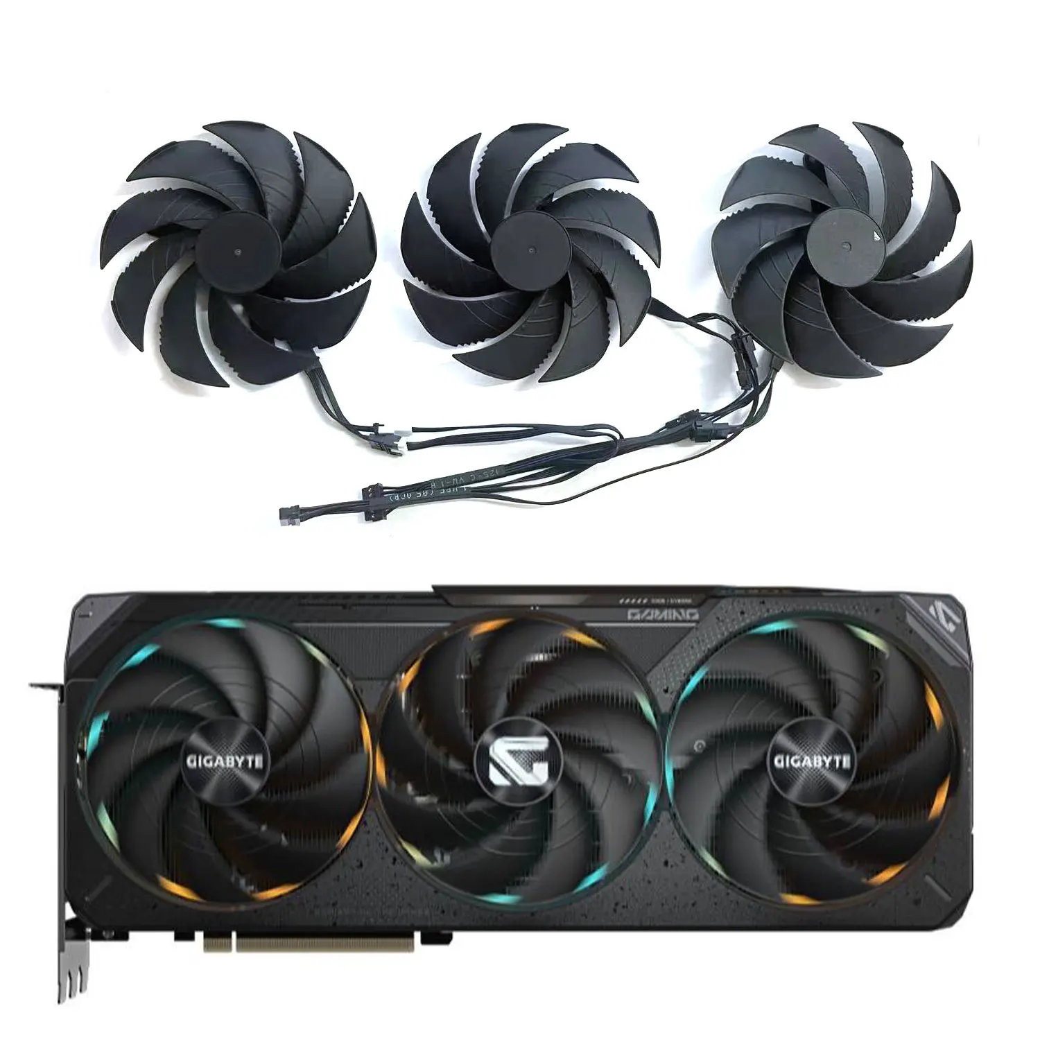 

105MM PLD10020S12H DC 12V 0.65A Suitable for Gigabyte GeForce RTX 5070 Ti Gaming OC 16G Magic Eagle Graphics Card Replacement