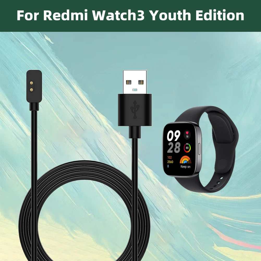 

Magnetic Smart Watch Charger Multiple Protection USB Charger Cable Cord Anti-Interference for Redmi Watch 3 Lite /Active/Band 2