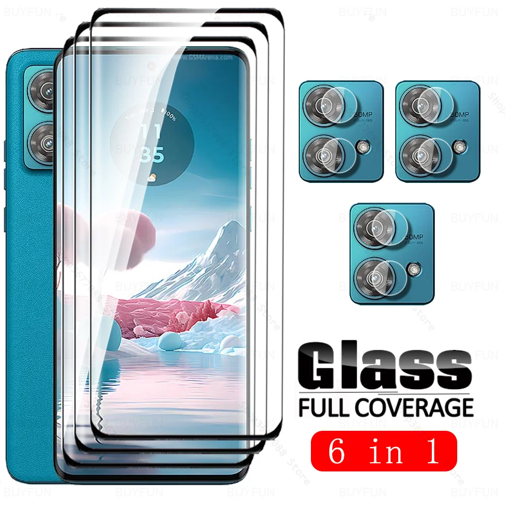 For Motorola Edge 40 Neo curved Tempered Glass 6to1 screen protector Moto Rola Edge40 Pro 40Pro 40Neo Edge40Pro Camera lens film