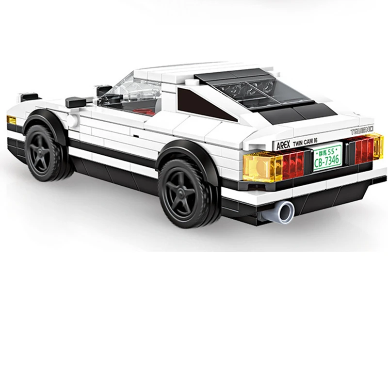 NEW Speeds Champions Serise Initial D AE86 Famous Supercar Racing Car Sports Building Blocks Bricks Kits Model