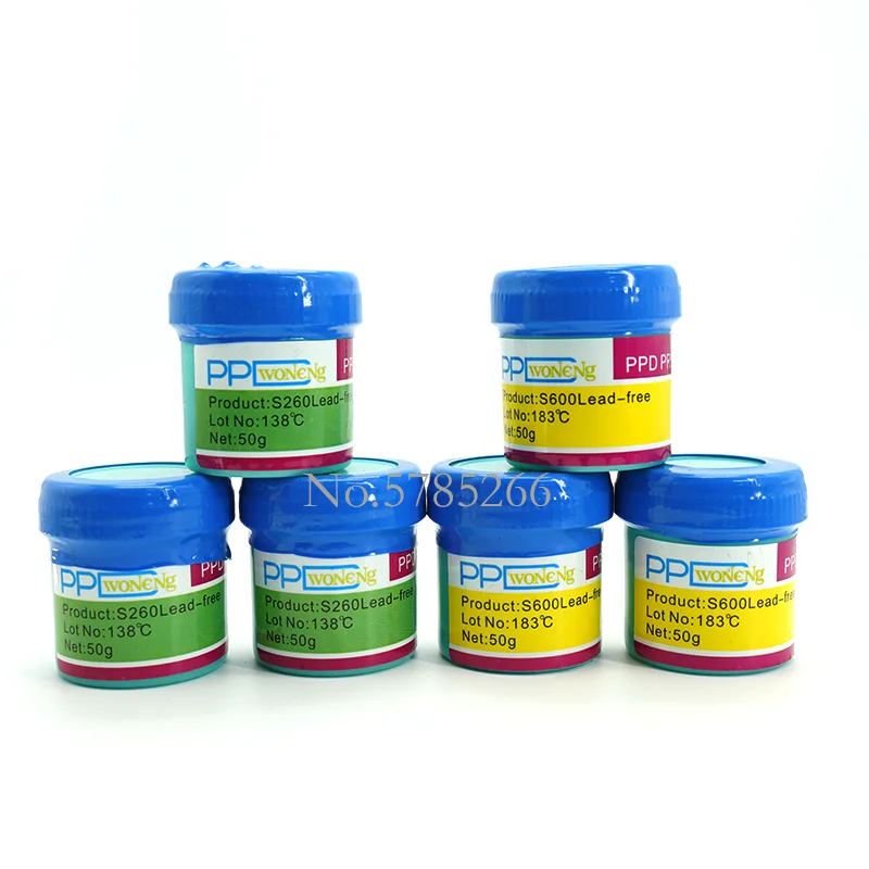 PPD Solder Paste Lead-free Flux 138/158/183/217 Degree Low Medium High Temperature For PCB BGA CPU LED Rework