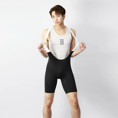 Imagen 2 del producto WOSAWE, pantalones cortos con pechera para Ciclismo para hombre, pantalones cortos de verano para bicicleta de carretera, pantalones para Ciclismo de montaña, ropa de Ciclismo para hombre