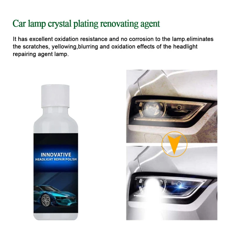 2/4/6PCS Headlight Repair Fluid Universal Car Headlight Repair Fluid Headlight Coating Refurbishment Repair Agent Practical