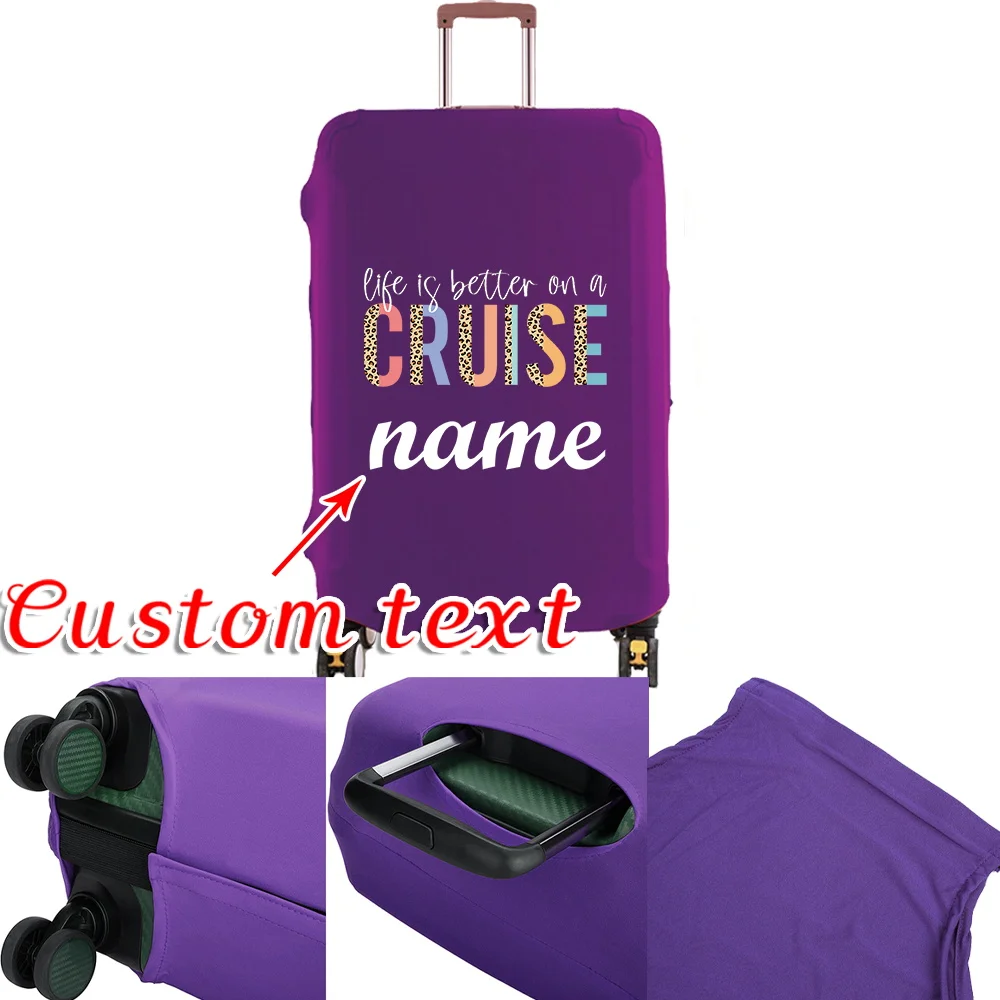 

Чехол для багажа с индивидуальным именем, дорожные аксессуары, коробка на тележке, подходящие многоразовые пылезащитные чехлы 18-32 дюймов, подходящий защитный чехол