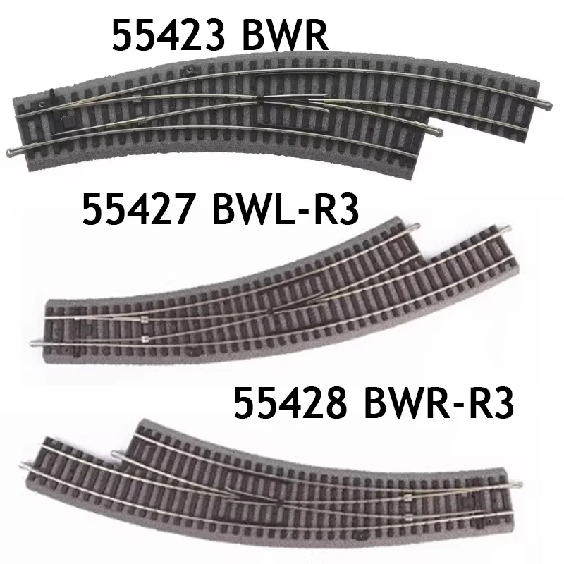 ملحقات القطار PIKO HO 1/87 مع دورانات مختلفة مع سرير الطريق WL/WR/BWL/BWR/DKW/WY/W3 مسارات القطار ديكور طاولة الرمل