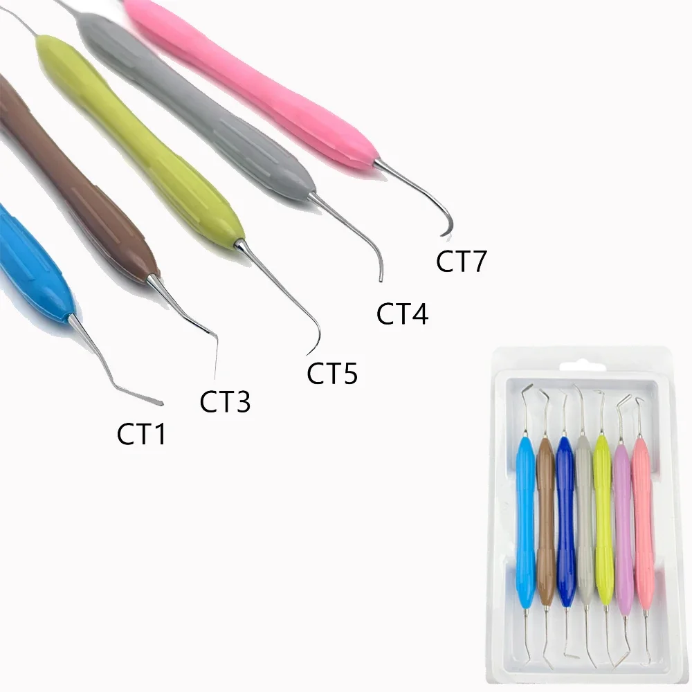 

Dental Resin Filled Restorative Instrument with Silicone Handle for Aesthetic Restoration Filling and Shaping