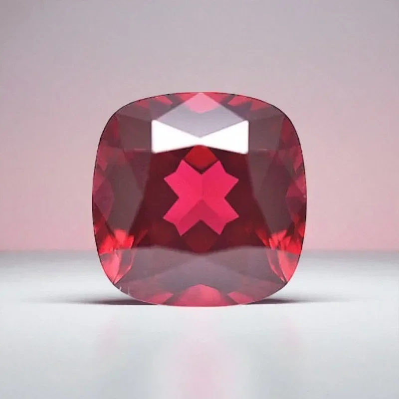 Lab Grown Ruby Cushion Cut Pigeon Blood Red High-quality DIY Charms Jewelry Making Main Materials Selectable AGL Certificate