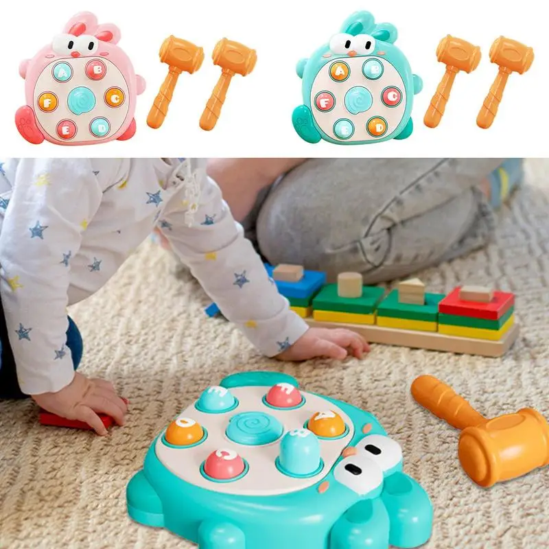 Hammering Pounding Toy Cute Bunny Funny Game Machine Hammer Developmental Learning Toy Fun Activities For Kids Early Learning