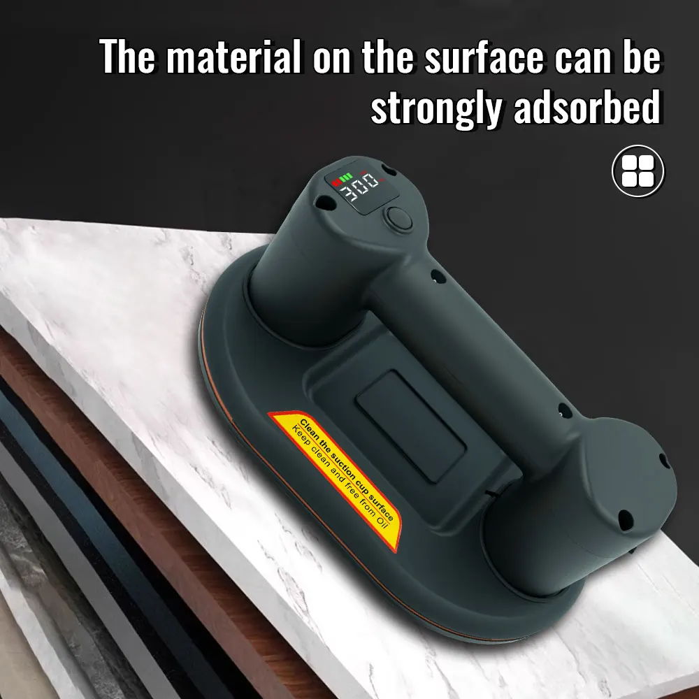 C - Port Electric Suction Cup with LCD Screen 300KG Capacity One - Click Start Three layer Chassis Auto Air Replenish