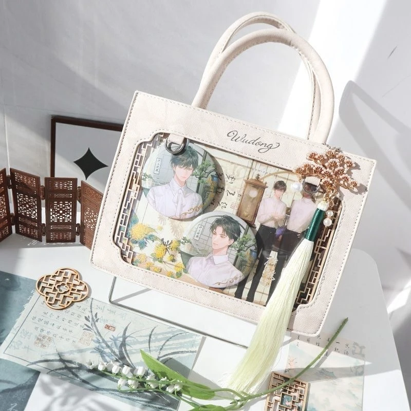 

Прозрачная женская сумка через плечо в этническом стиле для повседневного использования, коллекция Весна 2025, подарок