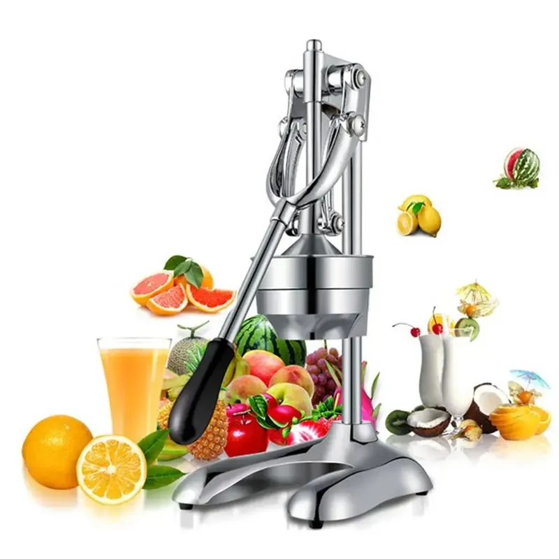 AC17-Stainless Steel Manual Lemon Orange Pomegranate Fruit Juice Extractor Hand Press Citrus Squeezer Fruit Juicer Pressing