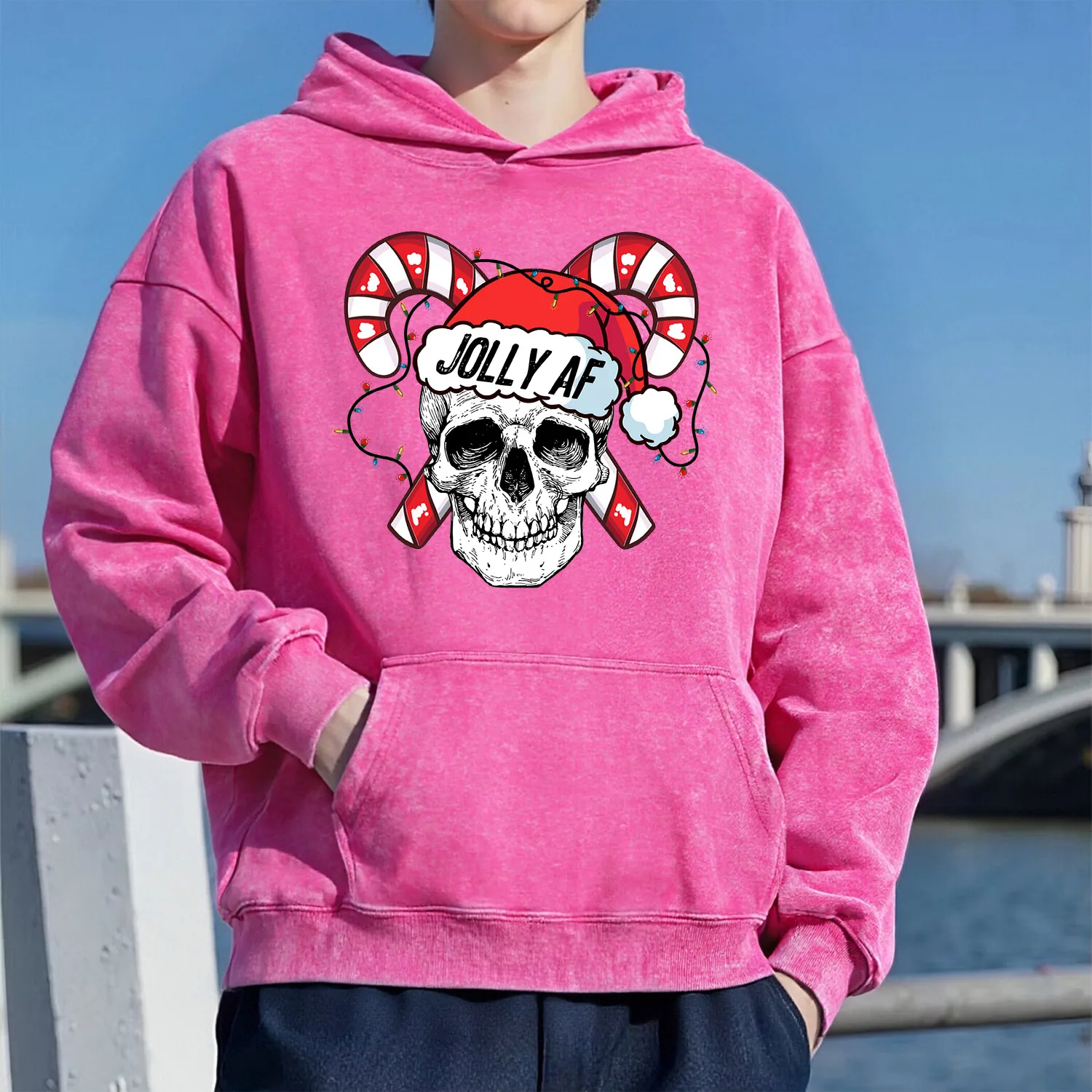 سويت شيرت بغطاء للرأس بنمط كرسي جمجمة كلاسيكي للجنسين بنمط رياضي كاجوال مصنوع من القطن الخالص طراز الشارع 400 جرام