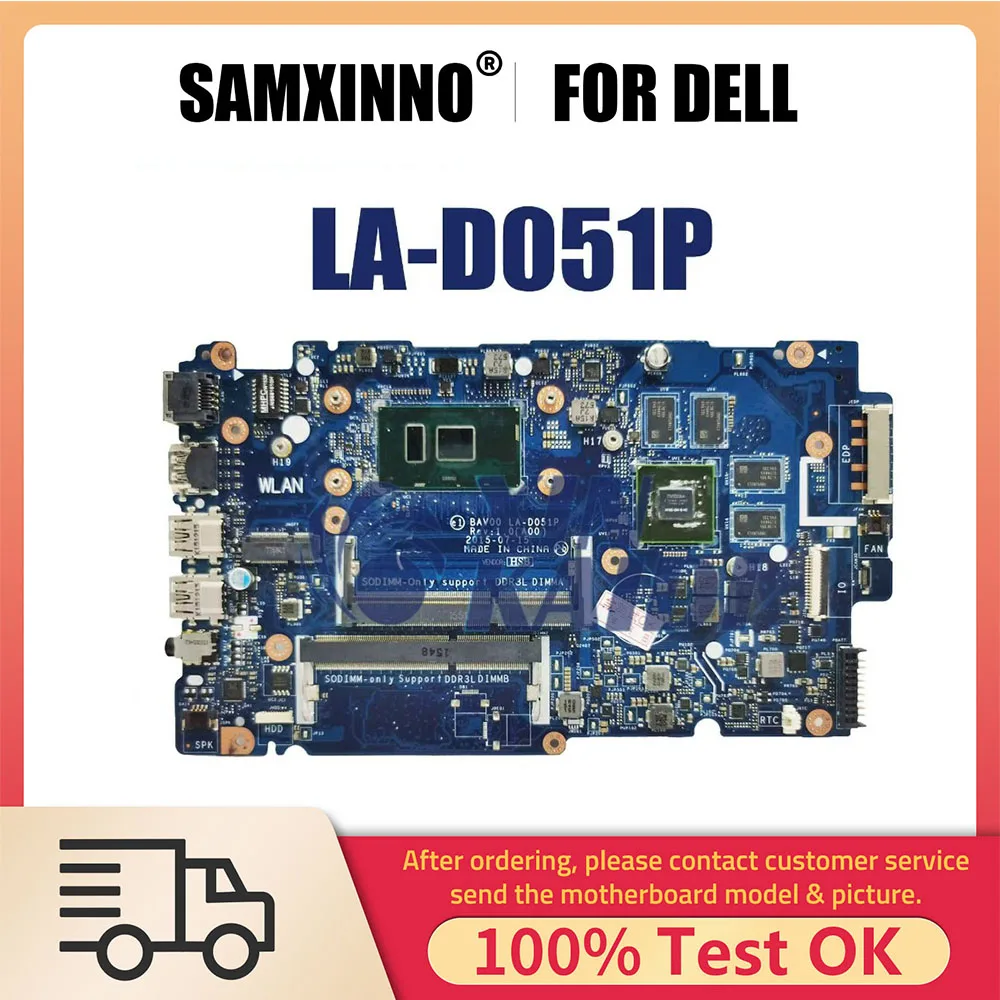 

Notebook MainBoard For Dell inspiron 14 5457 15 5557 LA-D051P GT930M CN-02XPMY 0X9C7 Laptop Motherboard i5-6200U i7-6500U CPU