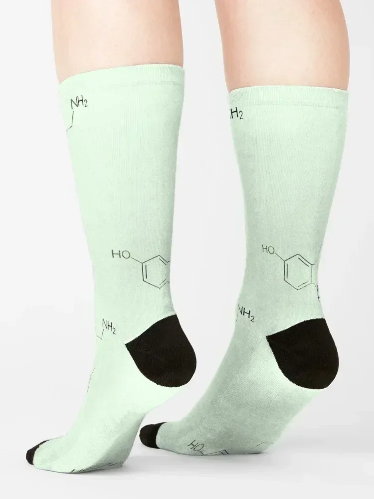 Serotonin Chemical Structure Socks Soccer cartoon ankle japanese fashion Socks For Men Women's