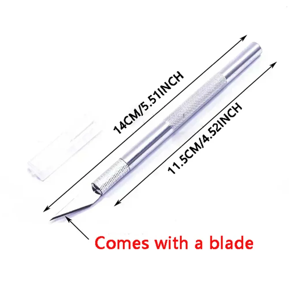 2 Carving Knives 10 Replaceable Blades for Stamp Engraving Paper Engraving Student Fine Arts Engraving image 3