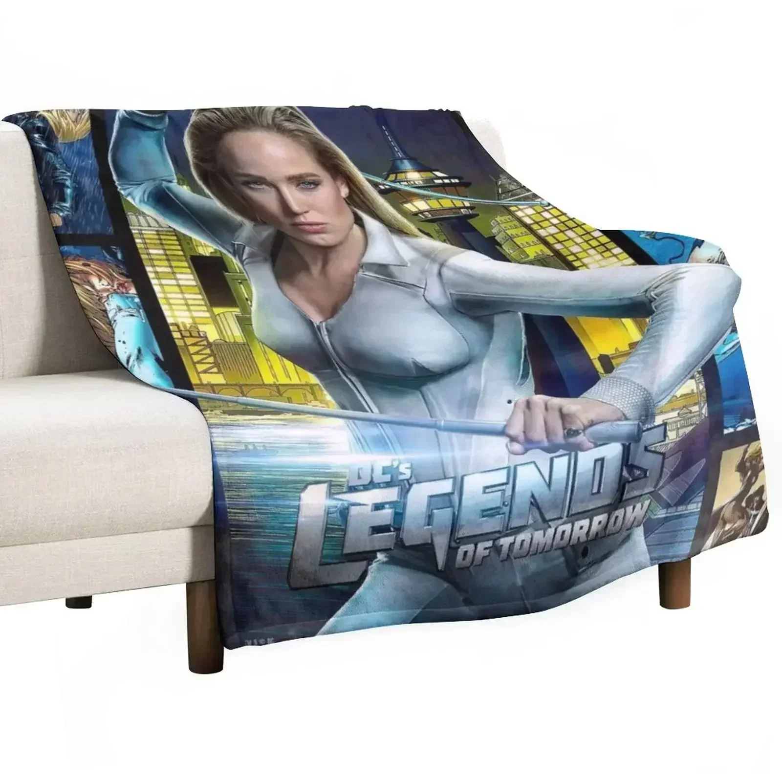 White Canary Poster Throw Blanket Stuffeds Loose Plaid on the sofa Blankets