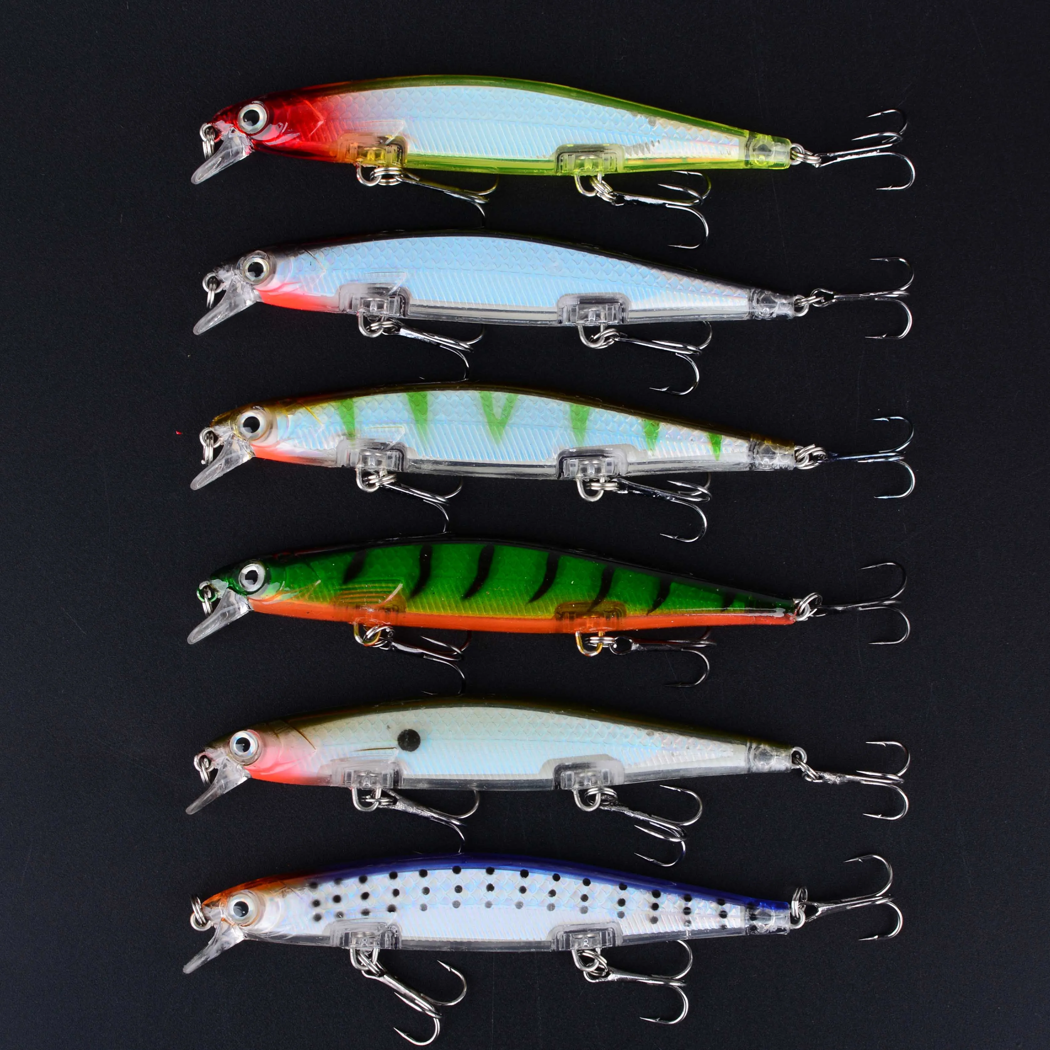 Swimbait Minnow hundible con anzuelo para lubina y lucio - imagen 5