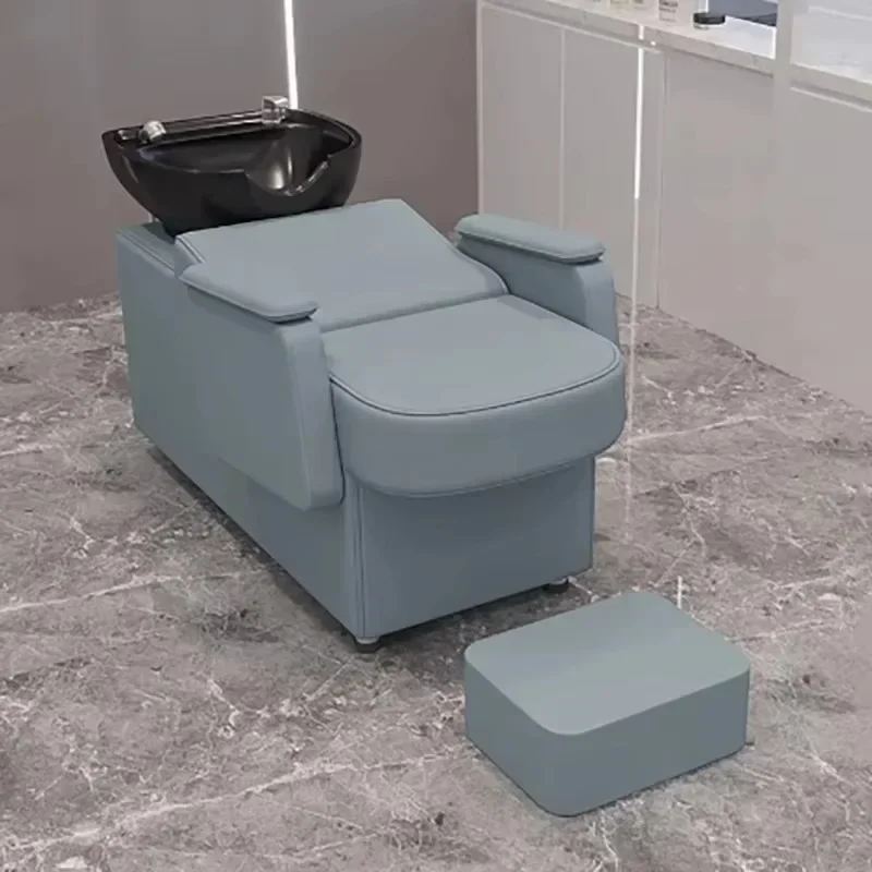 

Luxury Fashion Shampoo Bed Aesthetic SimpleNordic Unique Shampoo Recliner Modern Delicacy Cadeira De Barbearia Salon Furniture