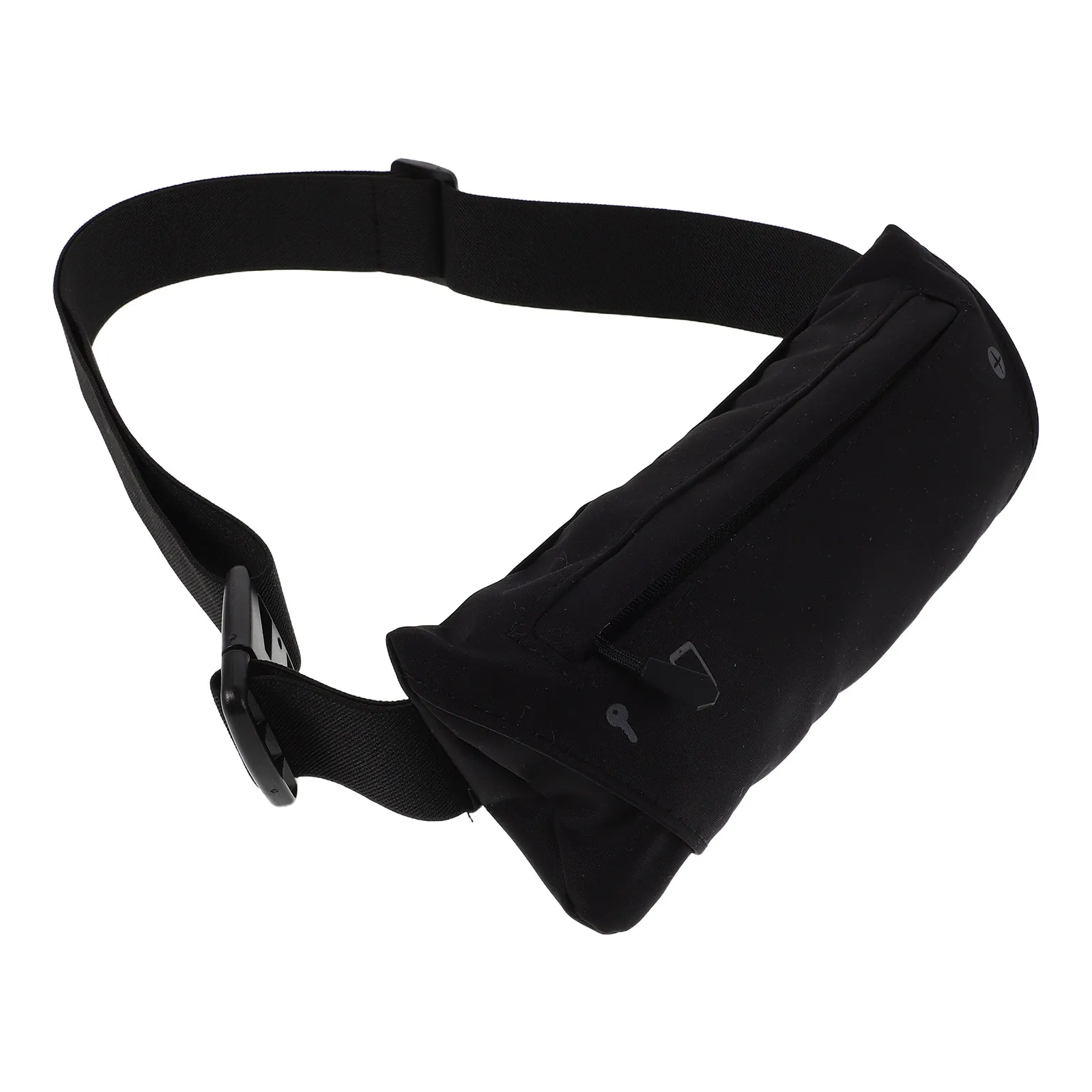 

Outdoor Running Waist Pack Phone Pouch Slim Crossbody Chest Bag Black for Hiking Jogging Unisex Sports Belt Bag Lightweight
