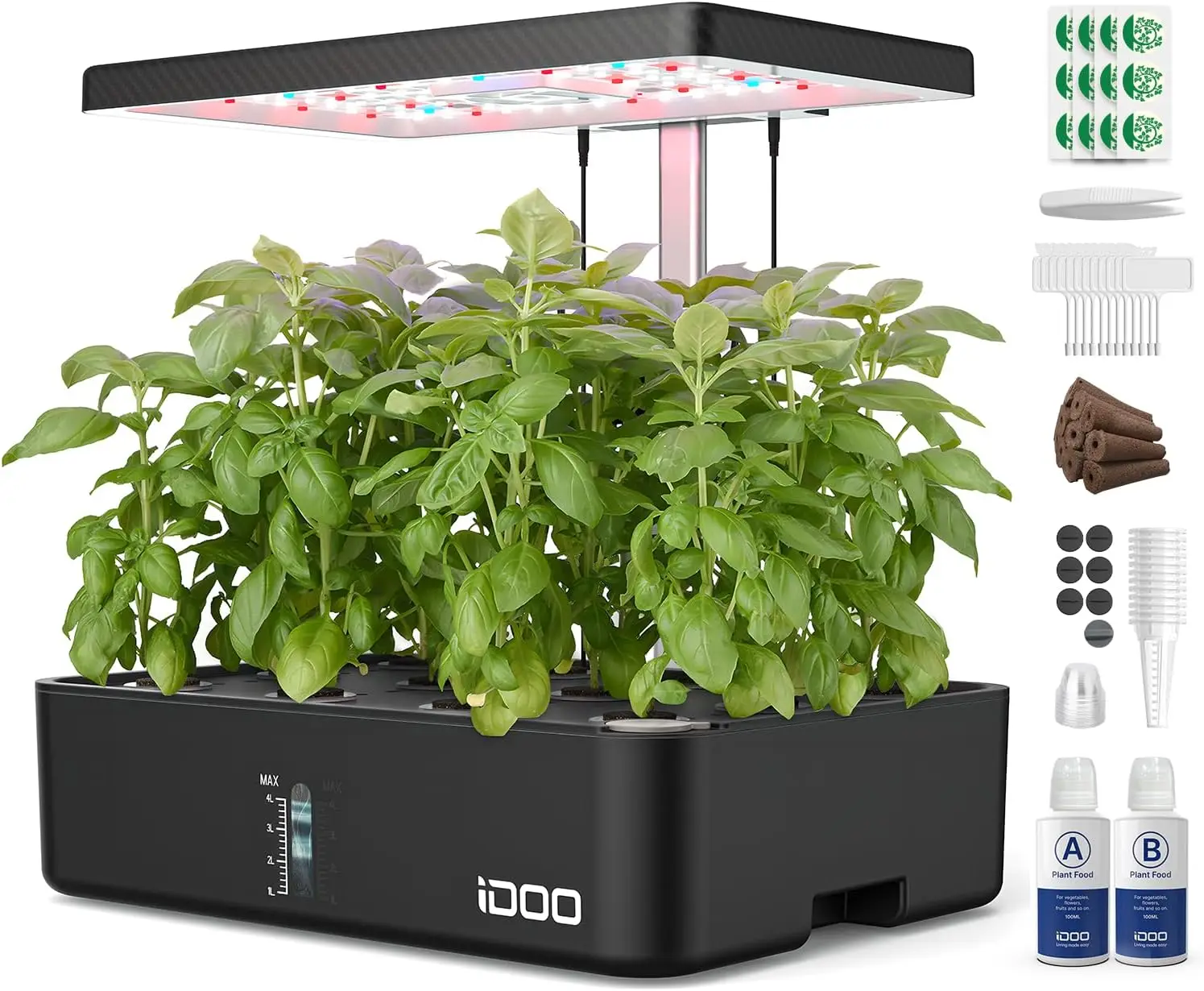 

Hydroponics Growing System Kit 12Pods, Gardening Gifts for Women Mom, Indoor Herb Garden with LED Grow Light, Built-in Fan