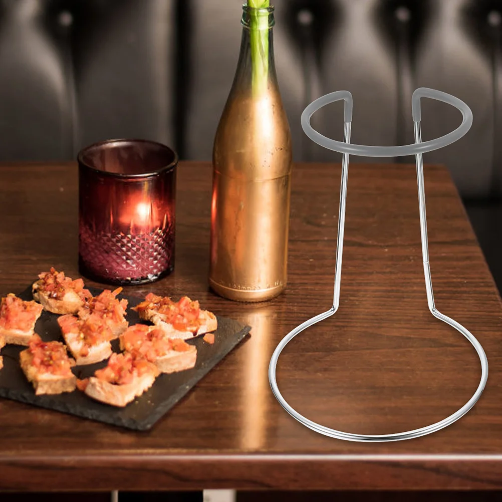 

2Pcs Gray-Tipped Wine Decanter Dryer Stand Sturdy Rack for Carafe Glassware Easy Clean Drying Solution for Kitchen Bar Area