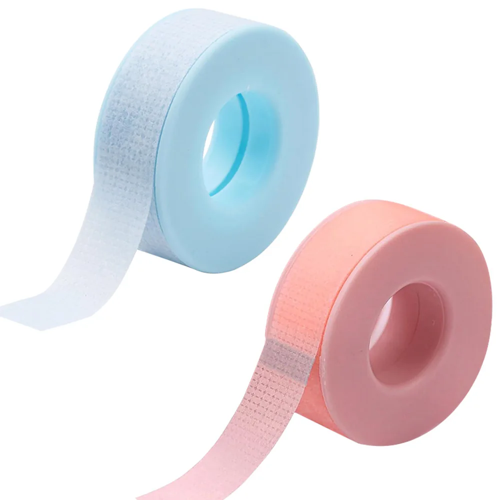 2-Rollen Wimpernband, Silikon-Gel-Bänder für Wimpernverlängerungen, leicht zu reißen, atmungsaktiv, medizinisches mikroporöses Hebewerkzeug