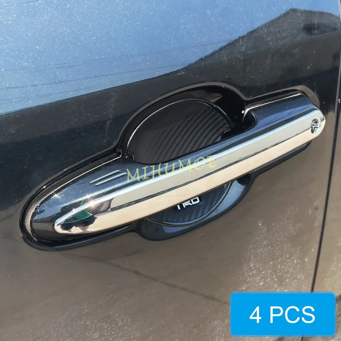 

For Toyota Land Cruiser 300 LC300 Crown 2023 2024 2025 Glossy Chrome Door Handle Cover Trims Strips ABS Car Exterior Accessories