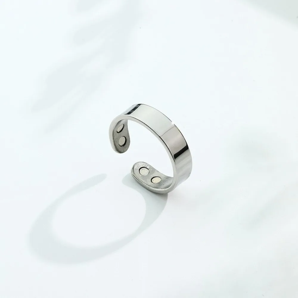 Pressure Reducing Ring Magnetic Two Magnet Ring with Adjustable Opening To Assist Sleep Magnetic Therapy Anti Snoring Wristband