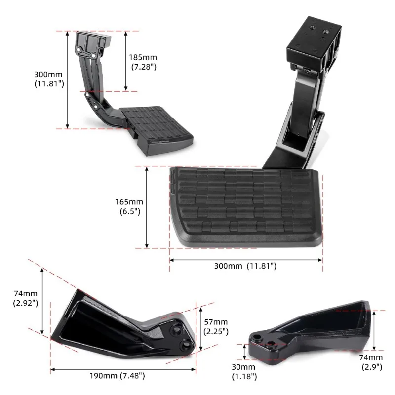 Retractable Tailgate Bed Step for Toyota Tacoma 2021-2023 Rear Bumper Foot Step PT392-35100 Pickup Truck