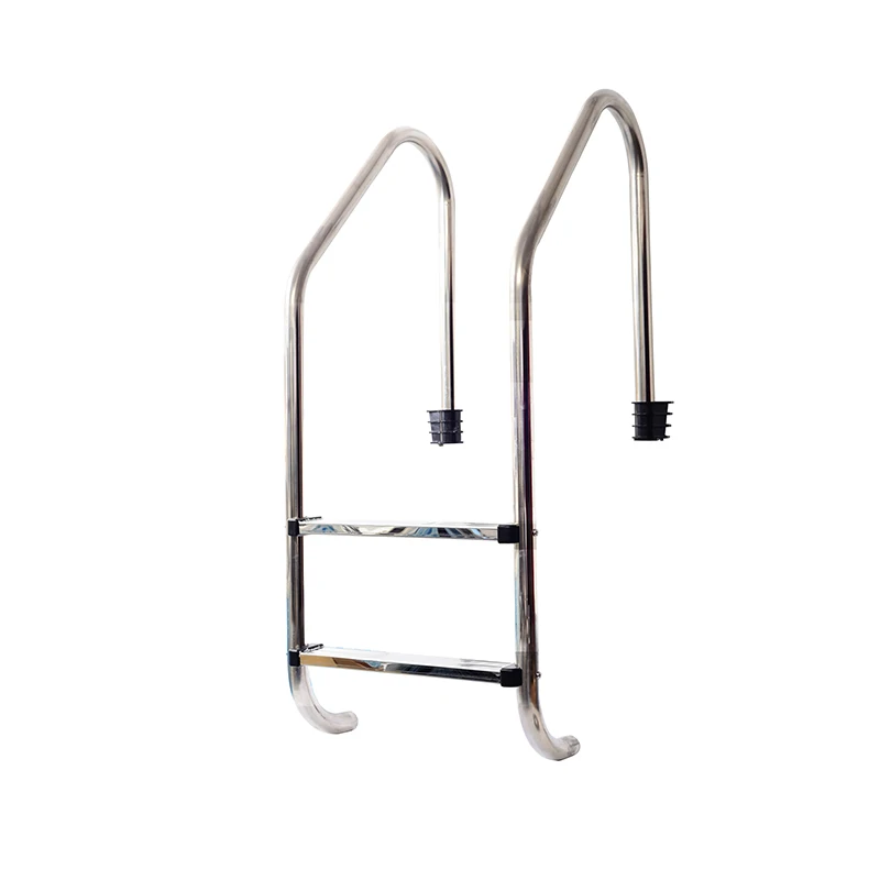 3 Steps Custom Above Ground Stainless Steel Pool Ladder With Supporting Handrail, Personalized Build For Swimming Pool