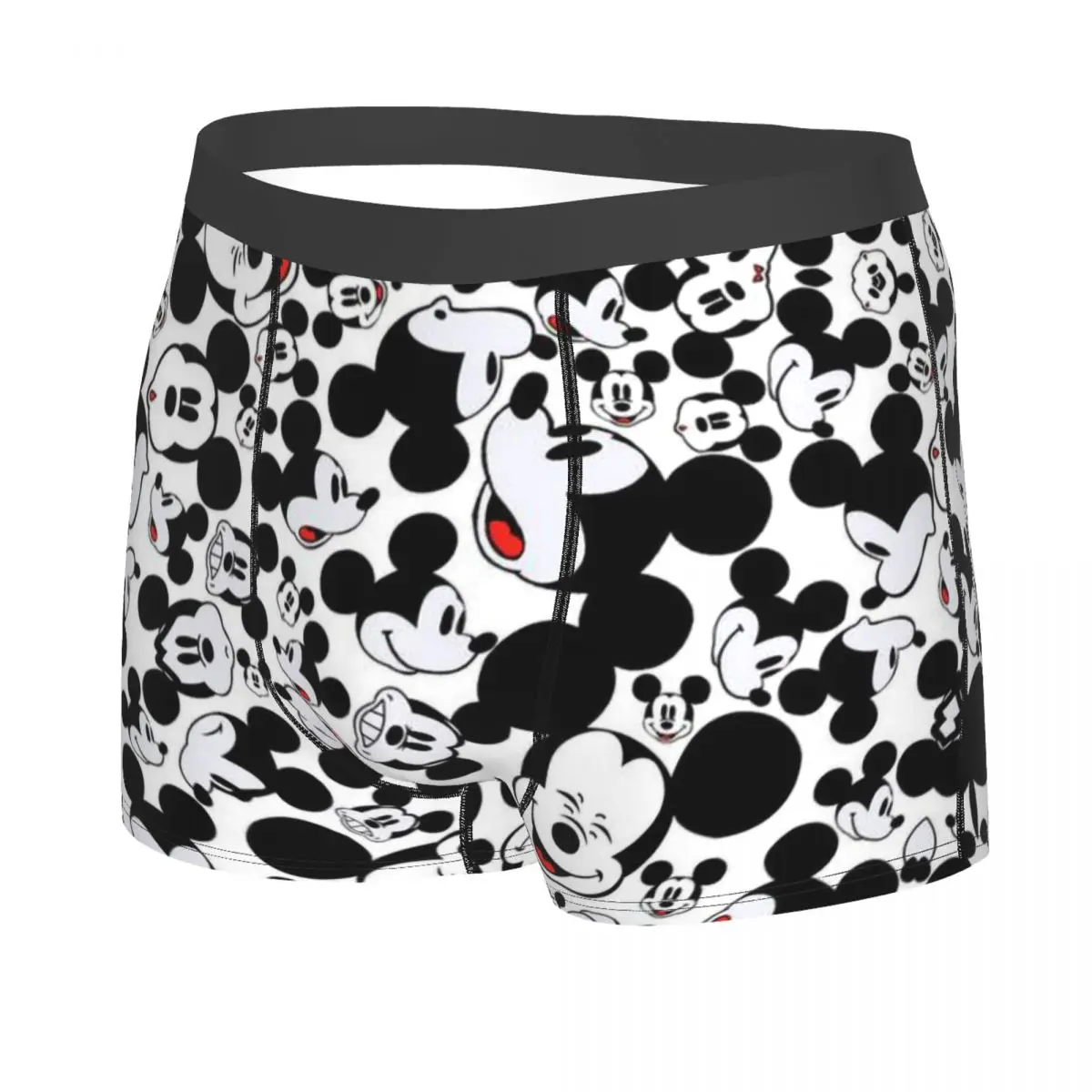 Custom Male Fashion Mickey Mouse Minnie Underwear Boxer Briefs Soft Shorts Panties Underpants