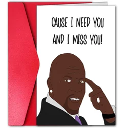 1 pc funny birthday card, creative funny bald man greeting card, missing card, the best gift for friends and family