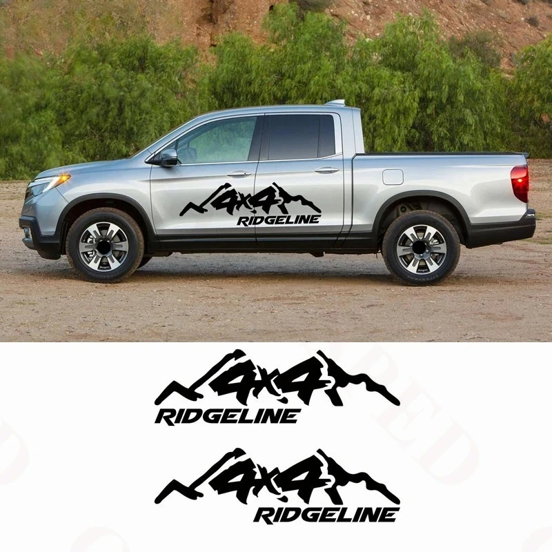 

Для Honda Ridgeline 4X4 горная графическая наклейка пикап багажник кузов автомобиля боковой декор виниловые наклейки ВНЕДОРОЖНЫЕ спортивные полосы