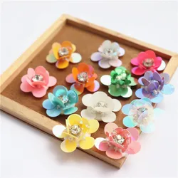 Handmade Beaded Flowers Patch Classic Clothing Bag Hat DIY Decorative Patch Decal Accessories