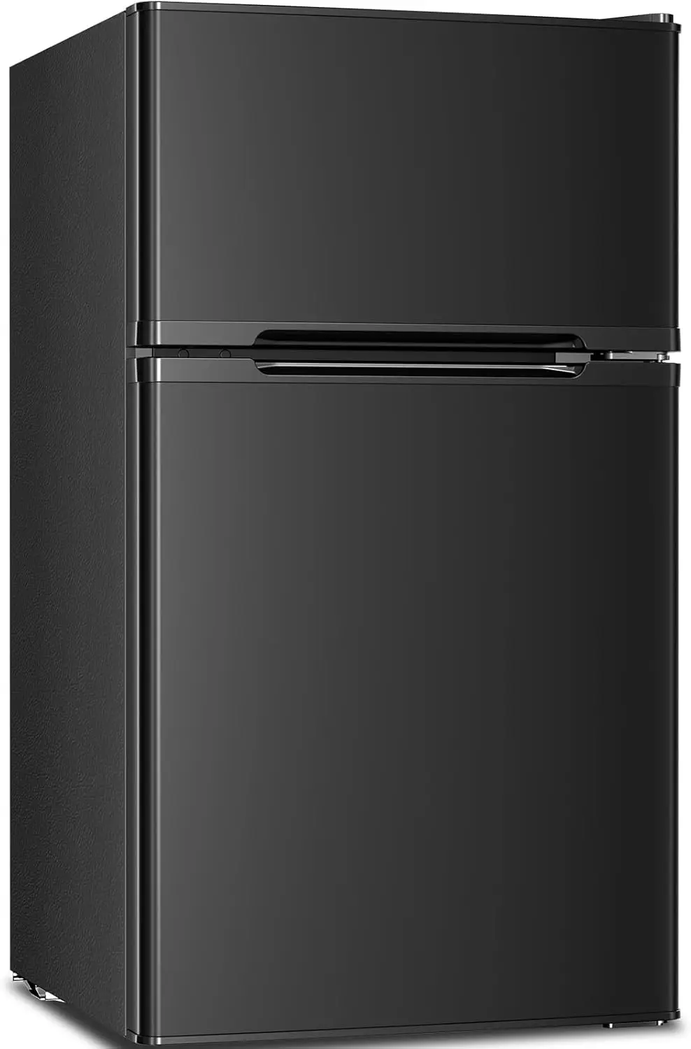 

Mini Compact Refrigerator, 3.2 Cu.Ft. Separate Freezer Double 2-Door Adjustable Removable Shelves forApartment