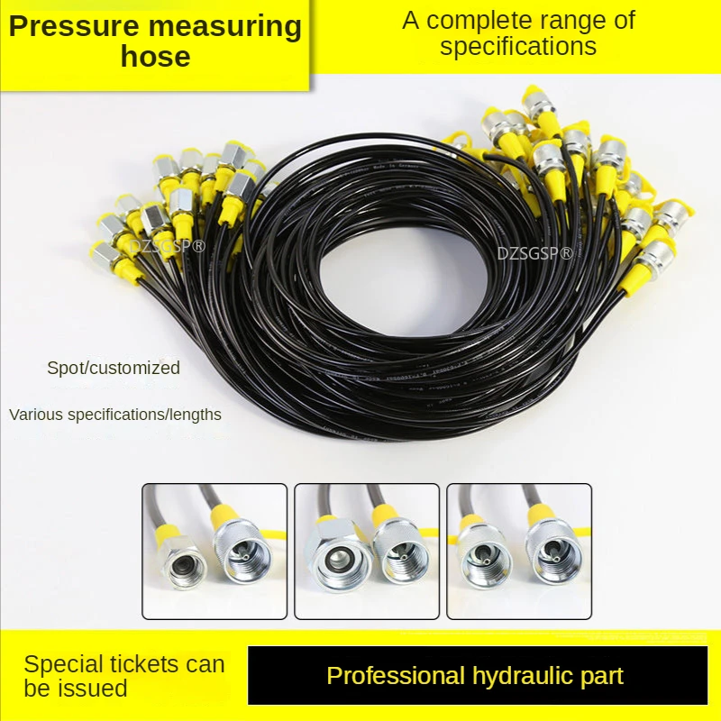 Pressure Measuring Hose High Pressure Oil Pipe Assembly Excavator Hydraulic System Test Oil Pipe Pressure