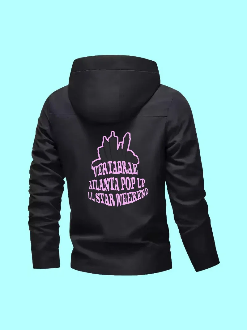 

The slim-fit men's jacket is new classic style, casual with cartoon prints fits home use, daily travel and casual outings.