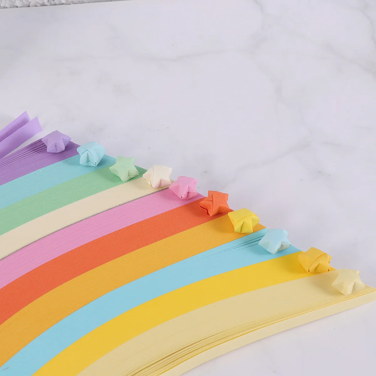 1350 قطعة من أوراق اوريغامي ملونة قابلة للطي على شكل نجمة لتزيين الحرف اليدوية DIY ورق فني ملون أوراق يدوية يدوية #1