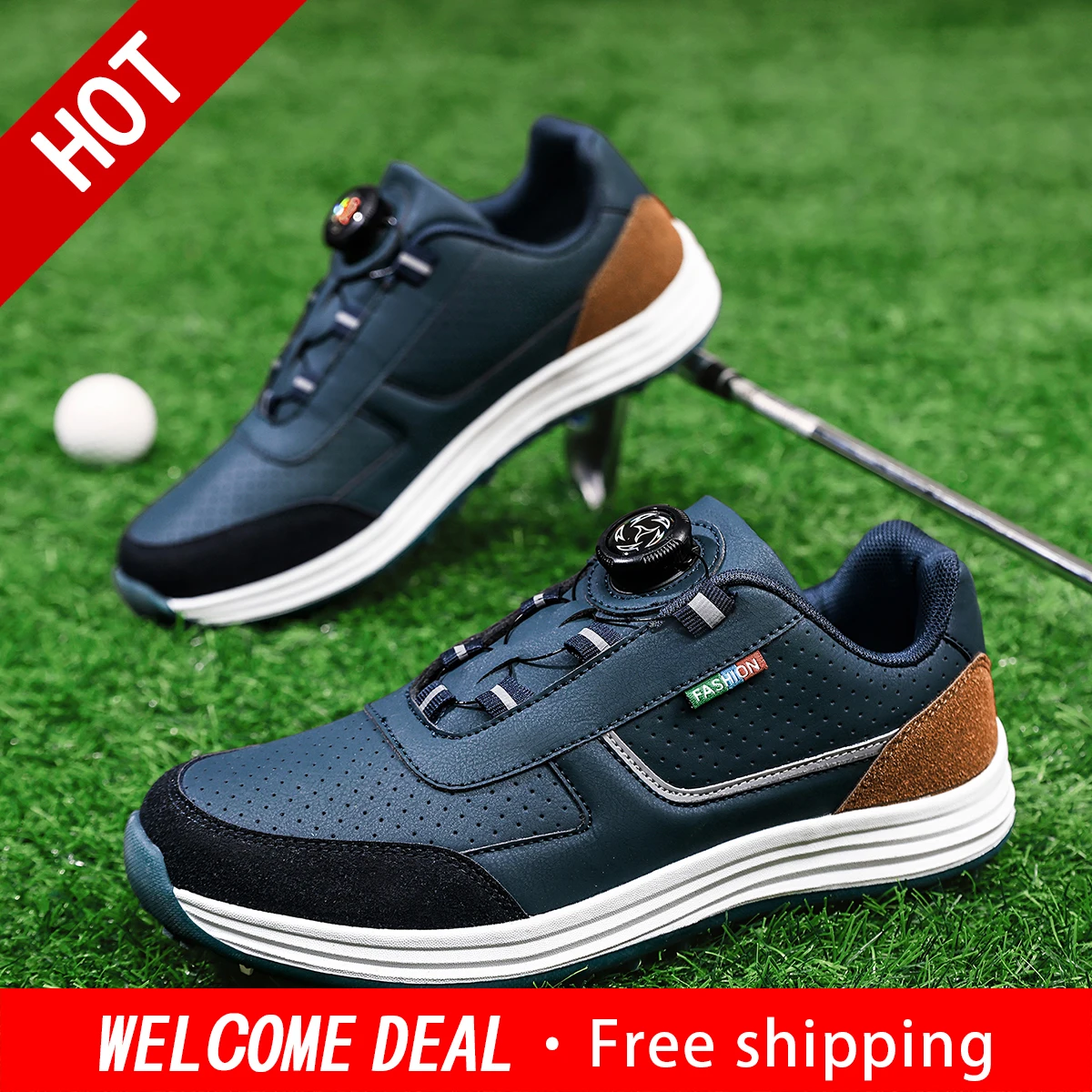 Unisex Fashion Golf Shoes, Anti‑Slip Outdoor Sneakers For Men & Women, Suitable For Hiking & Mountain Climbing
