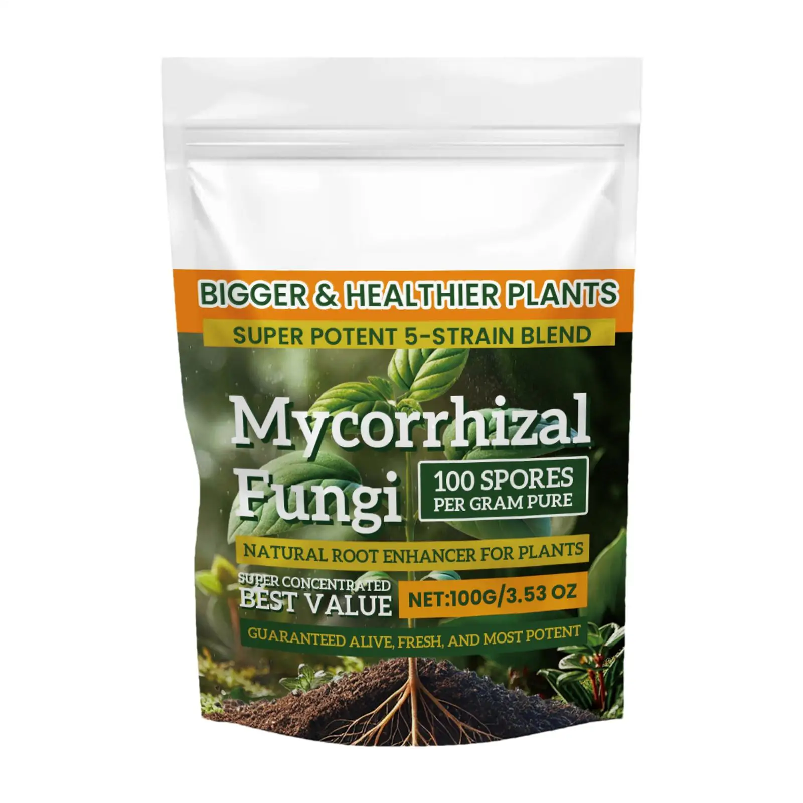 100g Plant Fertilizer Powder Plant Growth Nutrient Fertilizer Safe and Effective Rooting Supplement for Soil Culture Hydroponics