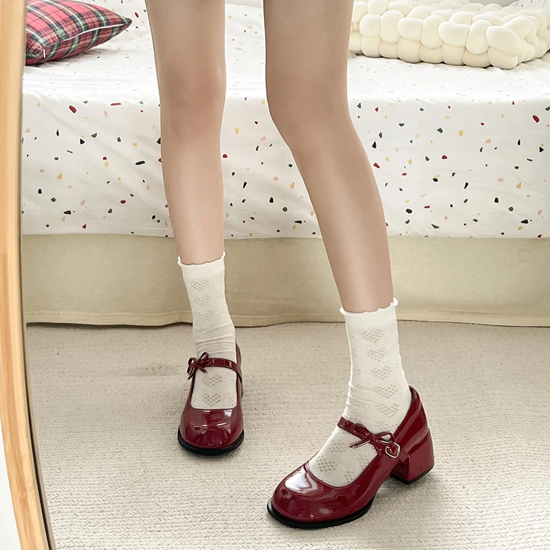 Japanese Style Ninja Shoes Women Cozy  Flats Split Hoof Toe Loafers Femme Mary Jeans  Ladies Ballerina Shoe